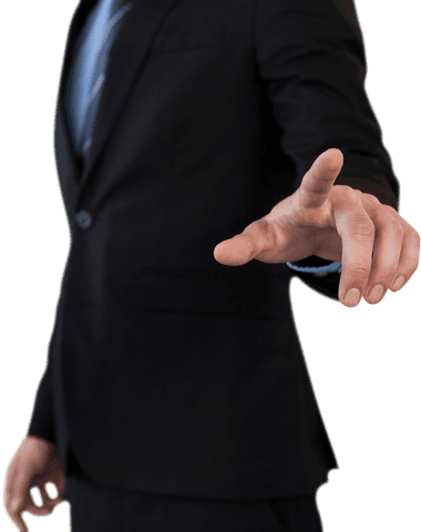 businessman touching transparent interface in formal suit - Download Free Stock Videos Pikwizard.com