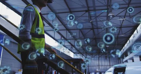 Warehouse Worker Interfaces with Digital Scanning Technology