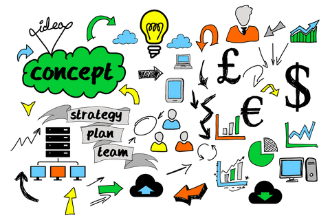Creative Transparent Vector with Colorful Symbols and Concept Text - Download Free Stock Videos Pikwizard.com