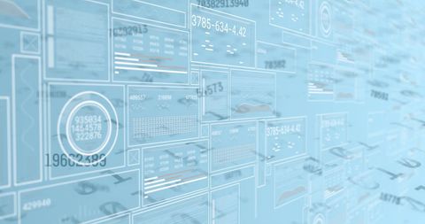 Futuristic Digital Data Interface Background - Download Free Stock Images Pikwizard.com