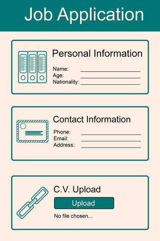 transparent digital job application interface layout - Download Free Stock Videos Pikwizard.com