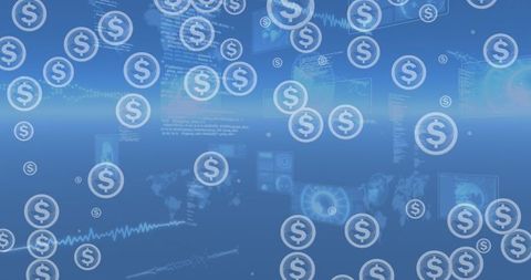 Digital Currency and Data Over Global Network Concept - Download Free Stock Images Pikwizard.com