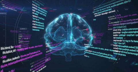 Digital Brain with Holographic Data in Futuristic Environment - Download Free Stock Images Pikwizard.com