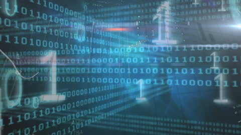 Digital Data Processing Circuit with Binary Overlay Animation