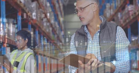 Warehouse Operations with Data Integration - Download Free Stock Images Pikwizard.com