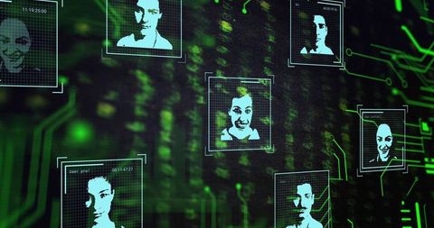 Artificial Intelligence Facial Recognition Technology Concept - Download Free Stock Images Pikwizard.com