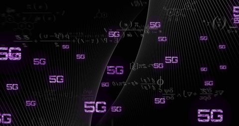 Conceptual 5G Network Banner with Data Symbols in Digital Space - Download Free Stock Images Pikwizard.com
