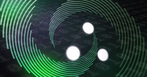 Abstract Digital Loading Icon Over Binary Code - Download Free Stock Images Pikwizard.com