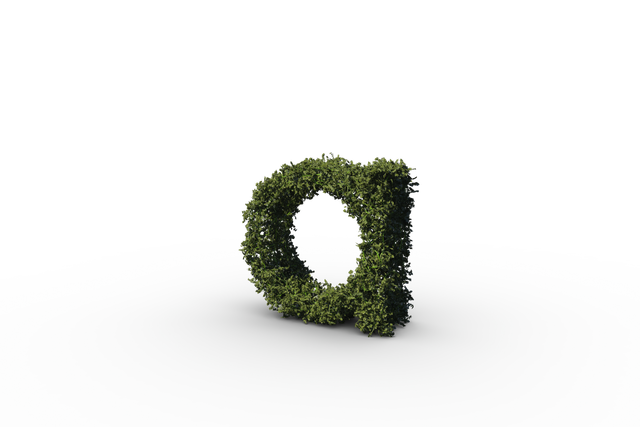 Transparent Lowercase 'a' Made of Green Leaves, Nature Alphabet Concept - Download Free Stock Videos Pikwizard.com