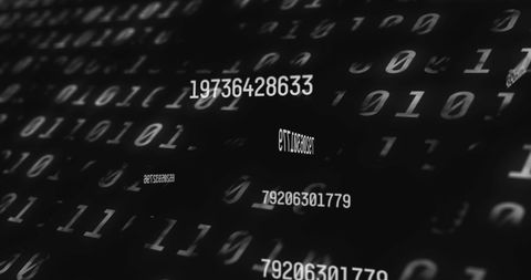 Rotating Numbers Against Binary Code Background - Download Free Stock Images Pikwizard.com