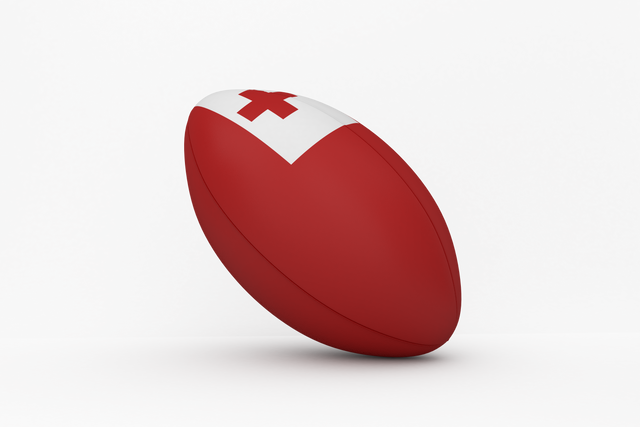 Tongan Rugby Ball on Transparent Background Vector Illustration - Download Free Stock Videos Pikwizard.com