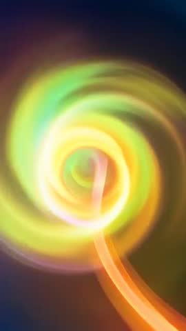 Rotating Neon Vortex Spiral Looping Vertical Motion Background Video