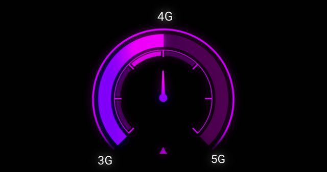 Digitally Generated Speedometer Illustrates 5G Internet Speed - Download Free Stock Images Pikwizard.com