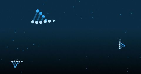 Digital DNA Representation on Blue Background - Download Free Stock Images Pikwizard.com