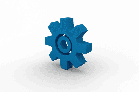 Blue Cog Gear on Transparent Background for Industrial Design - Download Free Stock Videos Pikwizard.com