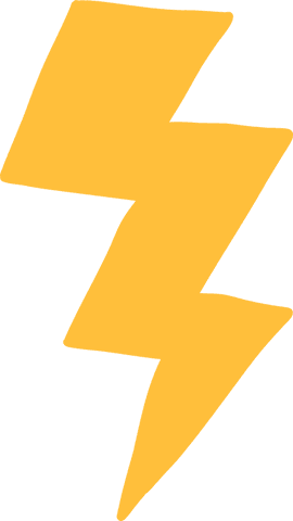 stylized yellow lightning bolt on transparent background - Download Free Stock Videos Pikwizard.com