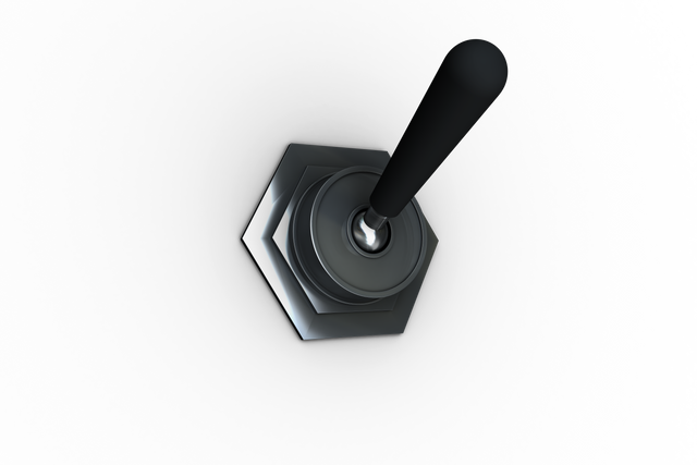 Transparent Vector Black Switch Isolated on Abstract Grey Background - Download Free Stock Videos Pikwizard.com