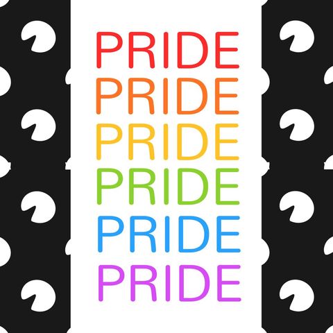 colorful pride text illustration on black and white background - Download Free Stock Templates Pikwizard.com