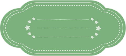 Green Gift Label with Dotted Lines and Stars on Transparent Background - Download Free Stock Videos Pikwizard.com