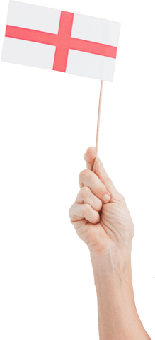 hand holding small english flag with transparent background - Download Free Stock Videos Pikwizard.com