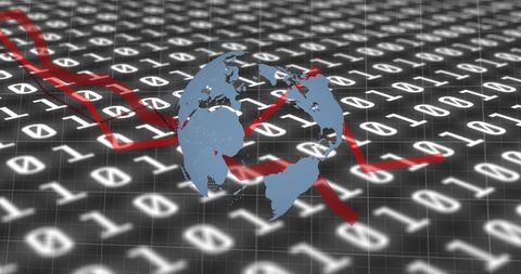 Global Finance Concept with Data Processing and Spinning Globe - Download Free Stock Images Pikwizard.com