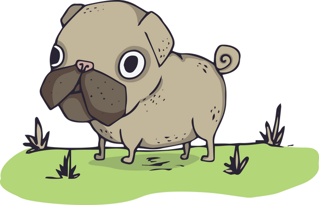 Transparent PNG illustration of cute brown dog on grass - Download Free Stock Videos Pikwizard.com