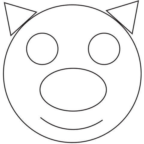 Playful Pig Face Illustration on Transparent Background - Download Free Stock Videos Pikwizard.com