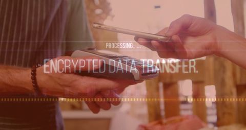 Contactless Payment Using Smartphone with Encrypted Data Transfer - Download Free Stock Images Pikwizard.com