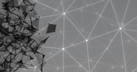 gray geometric network with abstract connection patterns - Download Free Stock Images Pikwizard.com