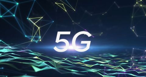 Digital 5G Global Network with Connected Constellations - Download Free Stock Images Pikwizard.com