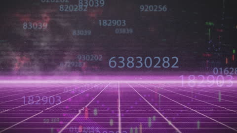 Futuristic Digital Data Visualization Overlay