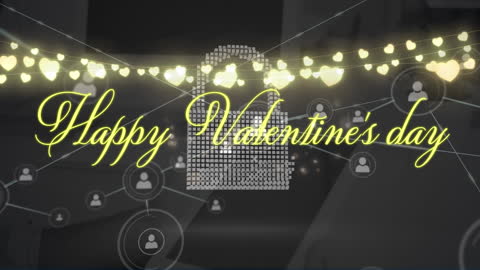 Valentine's Day Animation with Data Network Theme