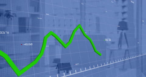 Dynamic Green Line Graph with 3D House Model for Business Report