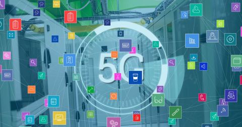 5G and Cloud Technology Interface in Data Center - Download Free Stock Images Pikwizard.com