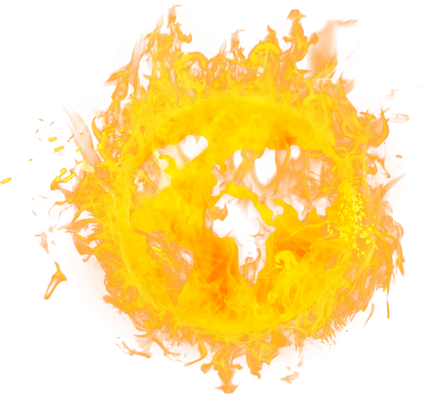 transparent fiery ring with vibrant flames reverberating heat and danger - Download Free Stock Videos Pikwizard.com