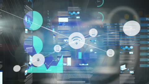 Digital Data Network Visualization with Graphs and Charts