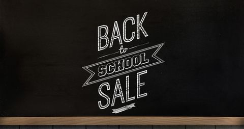 Chalkboard Back to School Sale Announcement