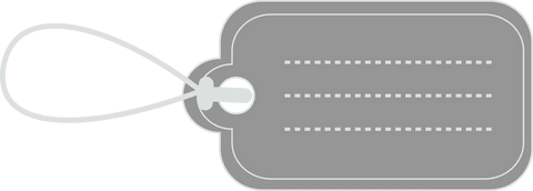 Grey Luggage Tag with Copy Space on Transparent Background - Download Free Stock Videos Pikwizard.com