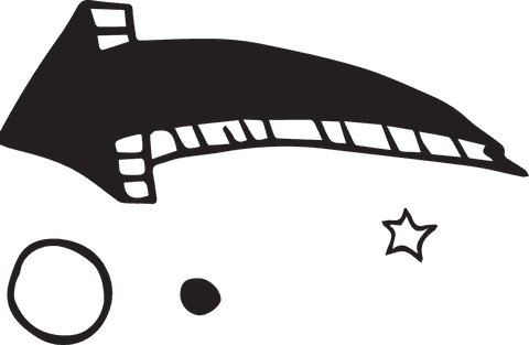 hand-drawn black arrow with moon and star on transparent background - Download Free Stock Videos Pikwizard.com