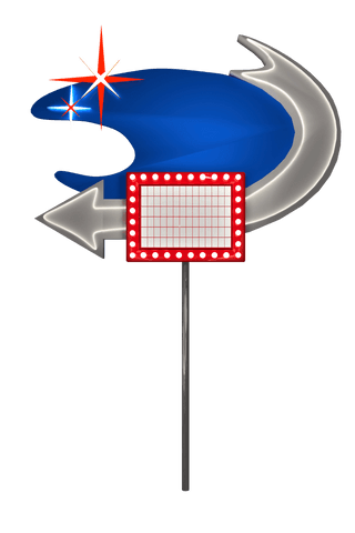 retro illuminated digital sign with arrow shapes on transparent background - Download Free Stock Videos Pikwizard.com