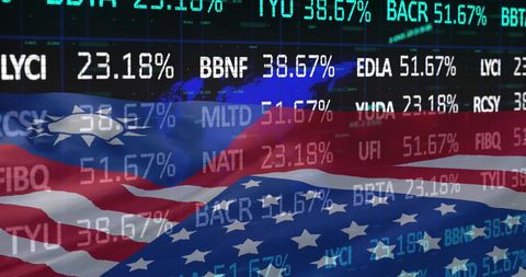 financial data overlaying taiwan and usa flags indicating economic ties - Download Free Stock Images Pikwizard.com