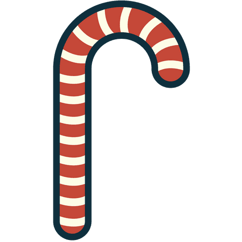 transparent candy cane illustration for festive designs - Download Free Stock Videos Pikwizard.com