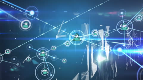 Digital Connectivity and Data Processing Network Visualization