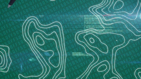 Data Processing Animation on Futuristic Interface Design