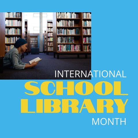 International School Library Month Celebration with Young Reader - Download Free Stock Templates Pikwizard.com