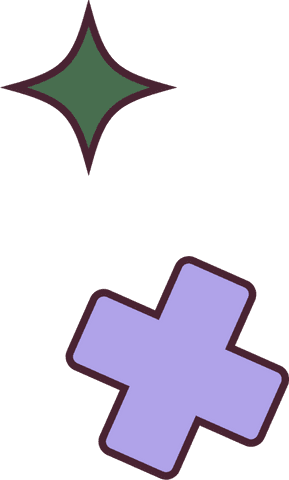 Flat Design Green Star and Purple Plus on Transparent Background - Download Free Stock Videos Pikwizard.com