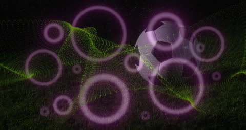 Digital Graphics Enhancing Soccer Game Action