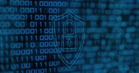 Digital Security Concept with Binary Code and Shield Icon - Download Free Stock Images Pikwizard.com