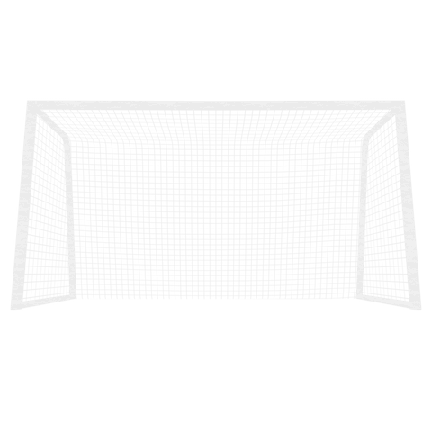 Digital Graphic of White Goal on Transparent Background