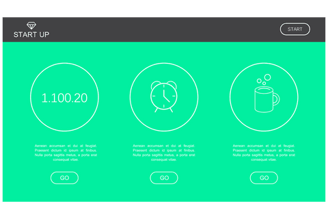 transparent digital startup interface illustration on green - Download Free Stock Videos Pikwizard.com